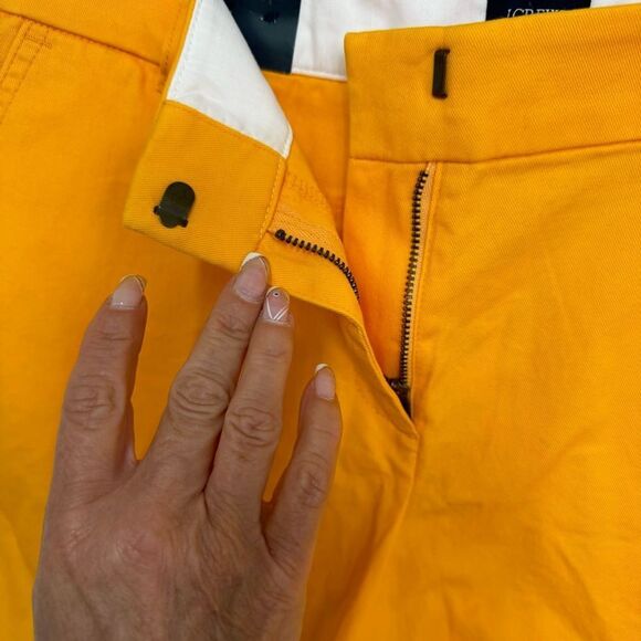 NEW J.Crew Yellow 5” Cotton Chino Short Size 10 - Picture 3 of 11